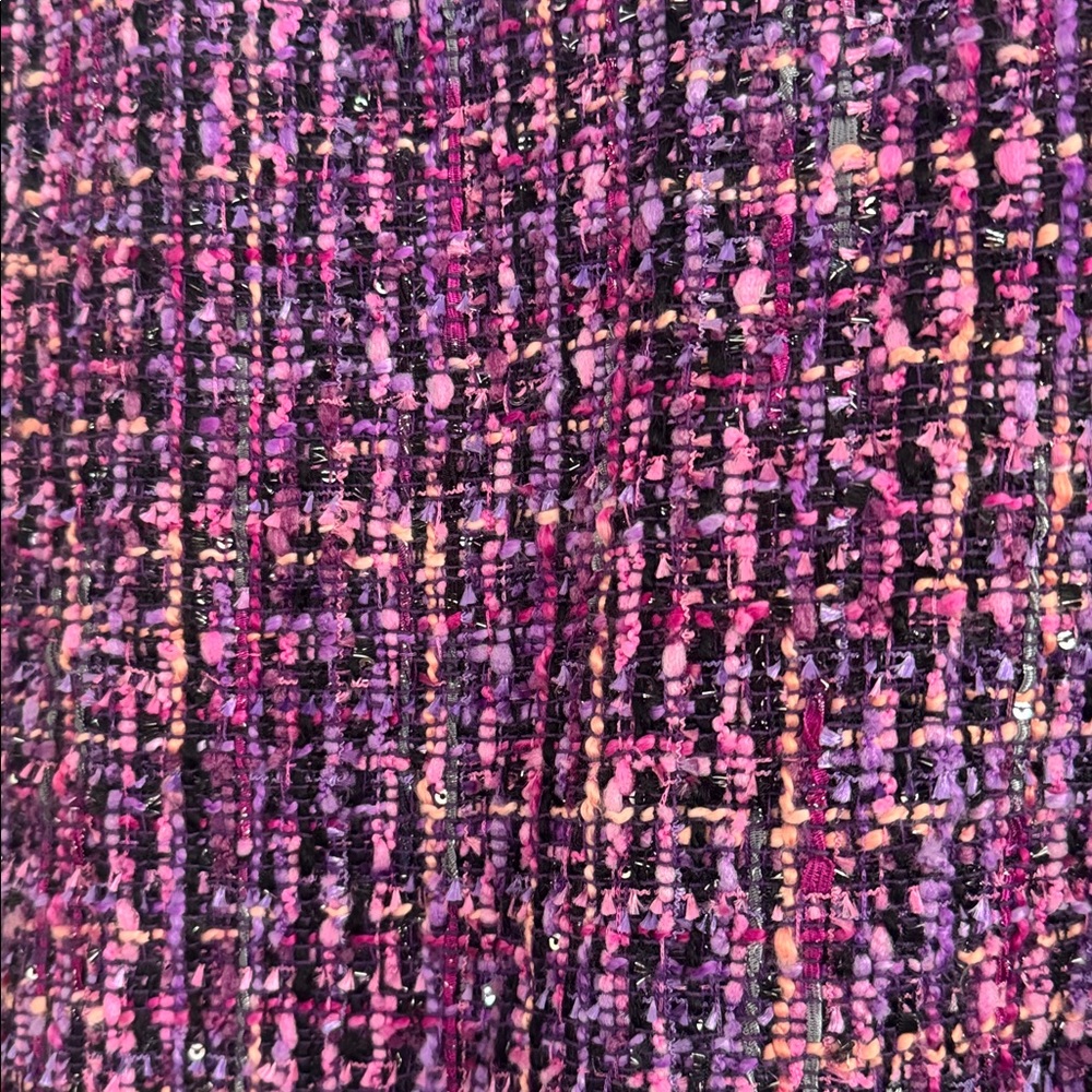 ZARA Purple Tweed Skirt - Picture 2 of 6